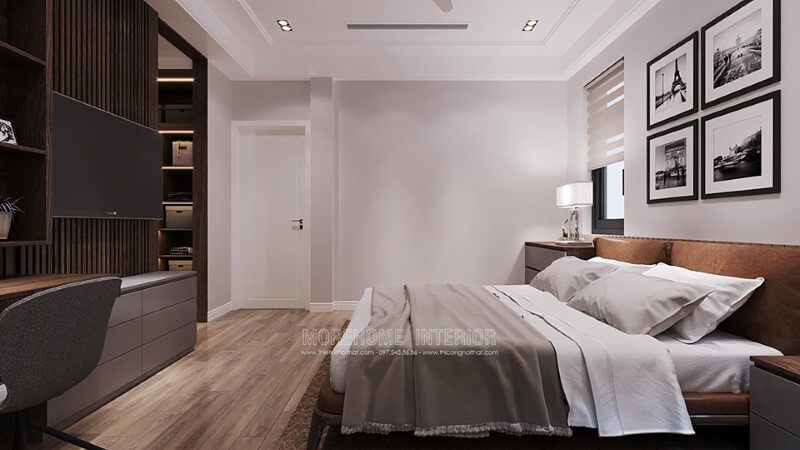 Gia chủ có thể có một giấc ngủ ngon và thoải mái hơn khi thiết kế phòng ngủ master của họ bằng nội thất gỗ óc chó cao cấp.